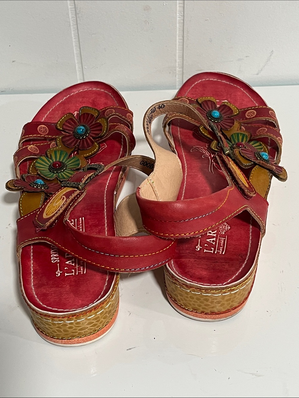 L'ARTISTE GOODIE ANKLE STRAP SANDAL sz 40 - Picture 4 of 9